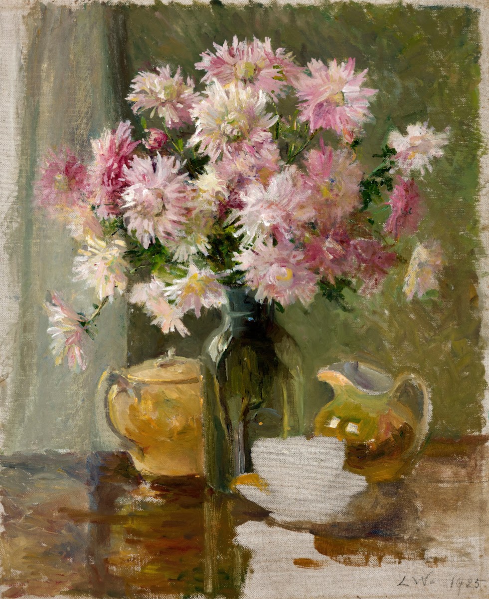 Krüsanteemid laual 1926