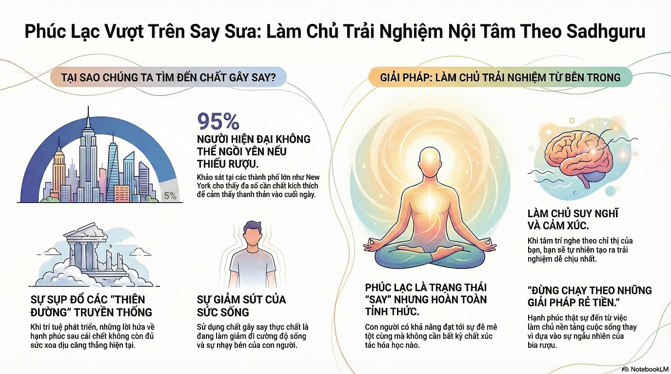 Phúc Lạc vượt trên Say Sưa- Sadhguru
