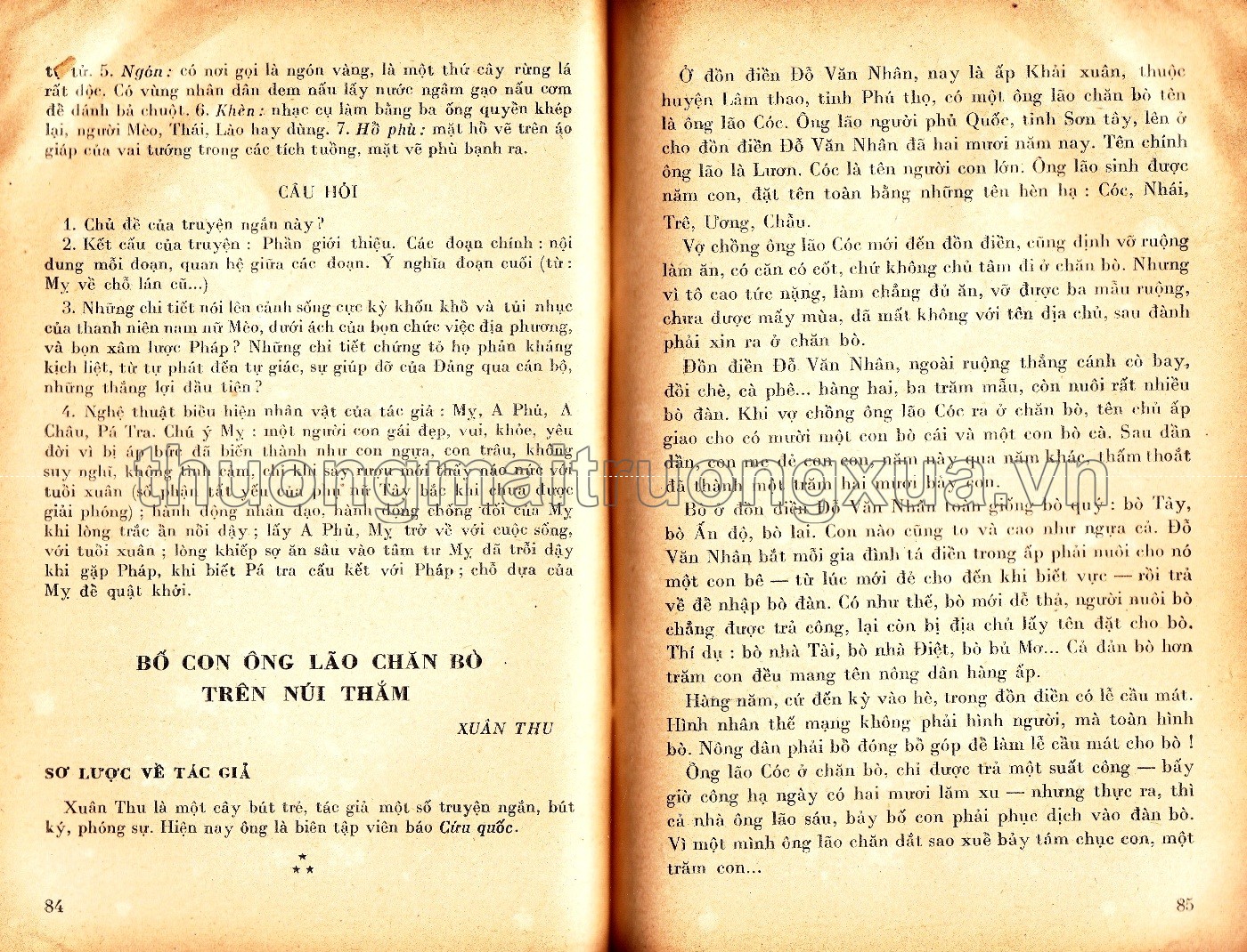 Trích giảng văn học lớp 10 phổ thông (tập 2 - 1970) - Trang 54