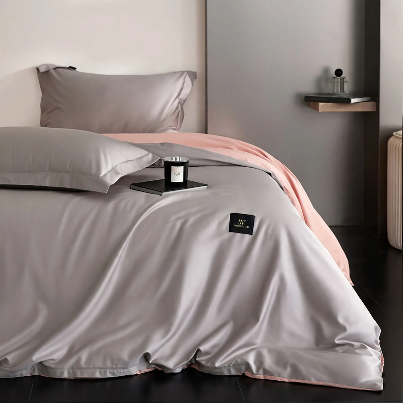 Cotton Bedding Set, 4-Piece, Satin Sheen