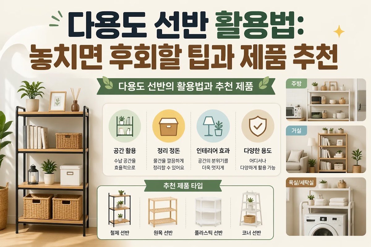 다용도 선반의 활용법과 추천 제품
