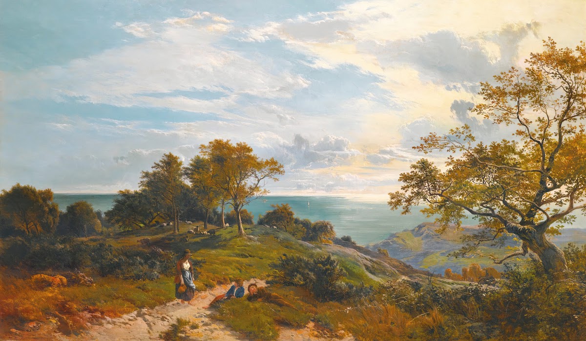 A Peep At The Sea Fairlight Glen 1859