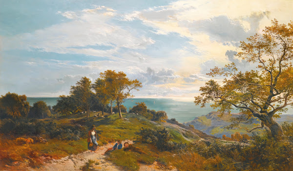 A Peep At The Sea Fairlight Glen 1859