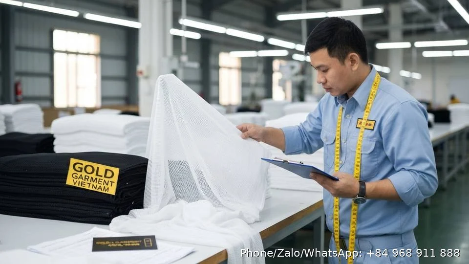 Polyester Mesh Fabric - Gold Garment Vietnam