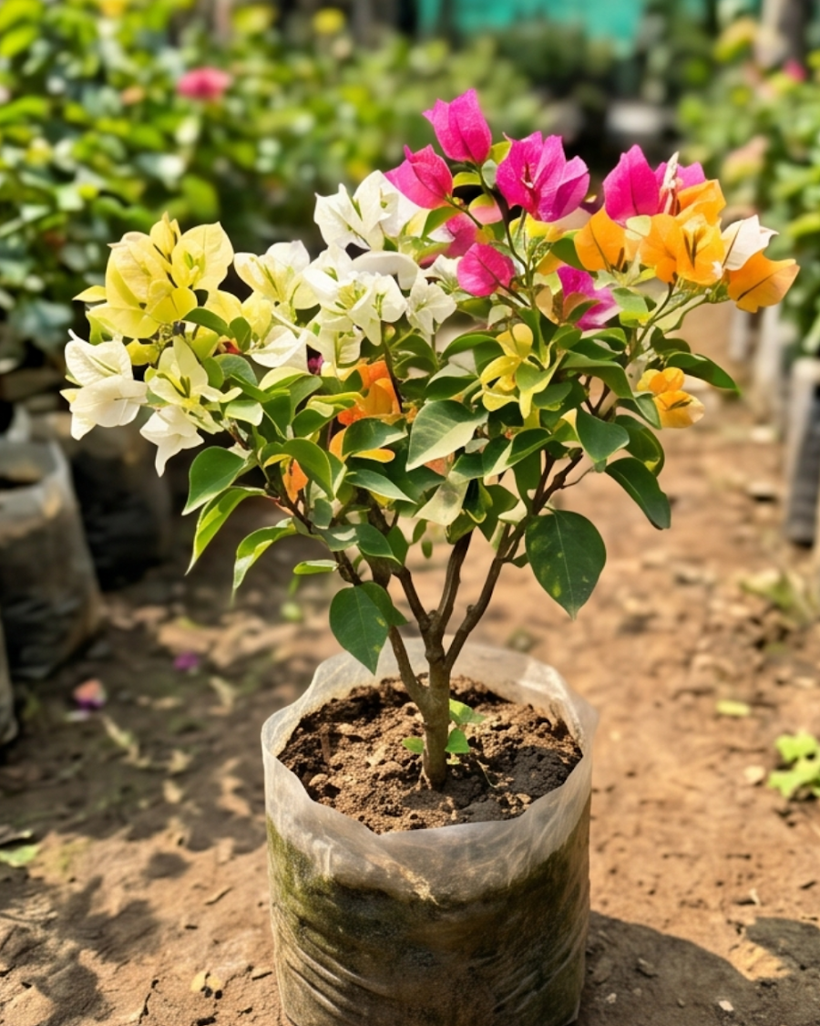 Multi Grafted Bougainvillea Plant (5 Colors in 1) — view 4