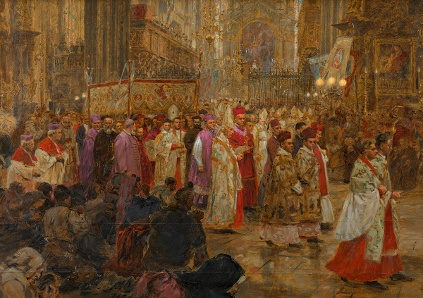 Der XXIII Internationale Eucharistische Kongress in Wien Umzug im Stephansdom 19