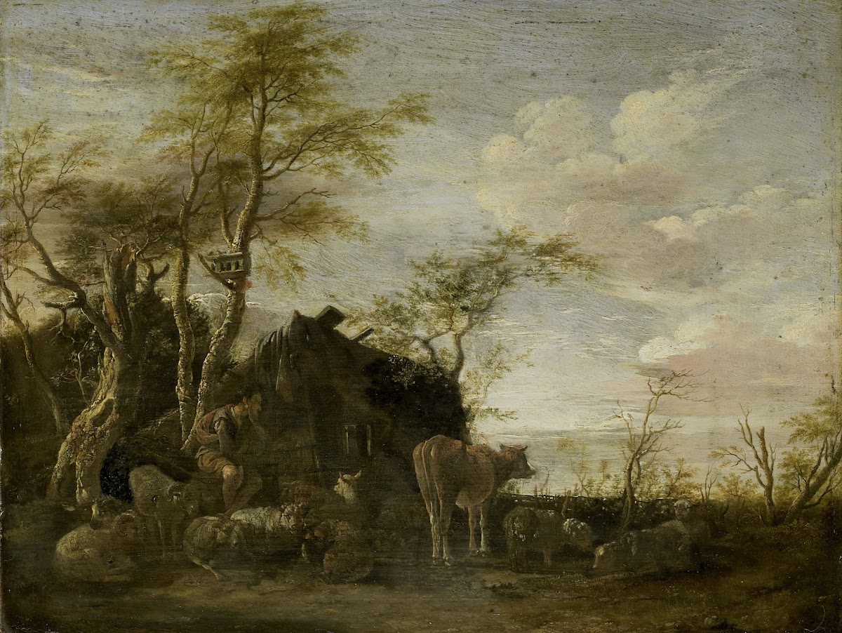 A herdsmans hut 1645