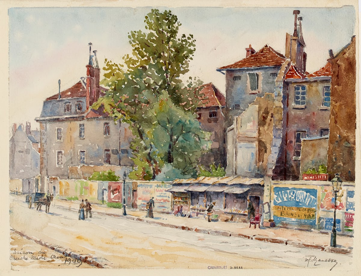 Prison du Cherche Midi rue du Cherche Midi au coin du boulevard Raspail 1909