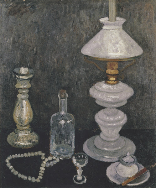 Stillleben mit Gaslampe circa 1906