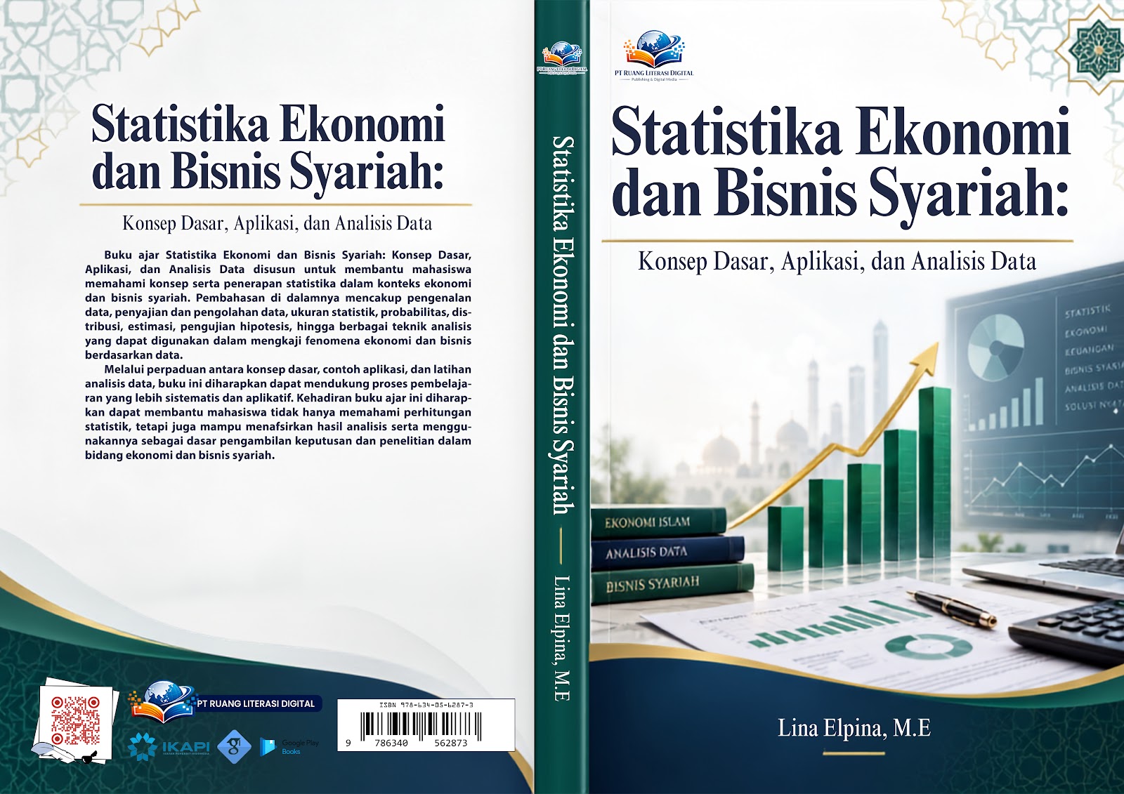 Cover depan Statistika Ekonomi dan Bisnis Syariah: