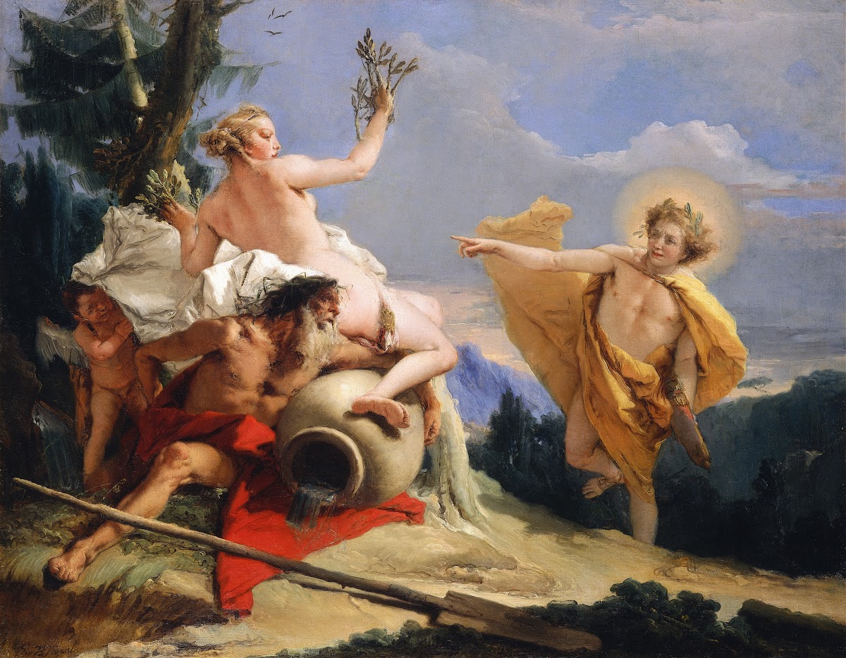 Apollo Pursuing Daphne C 1755 1760