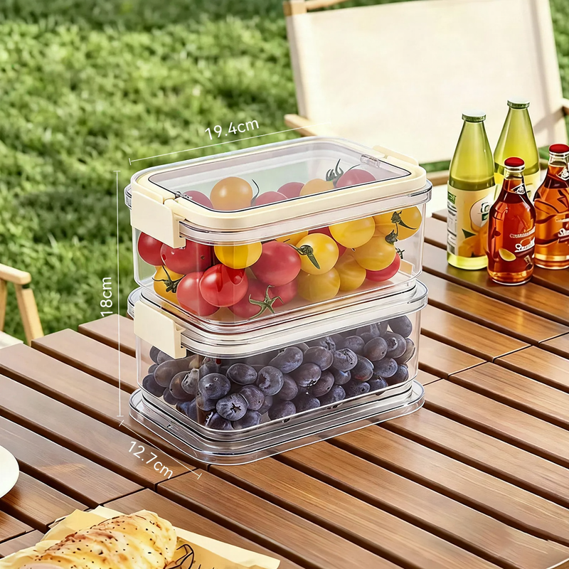 Cooler with ice compartment and dividers