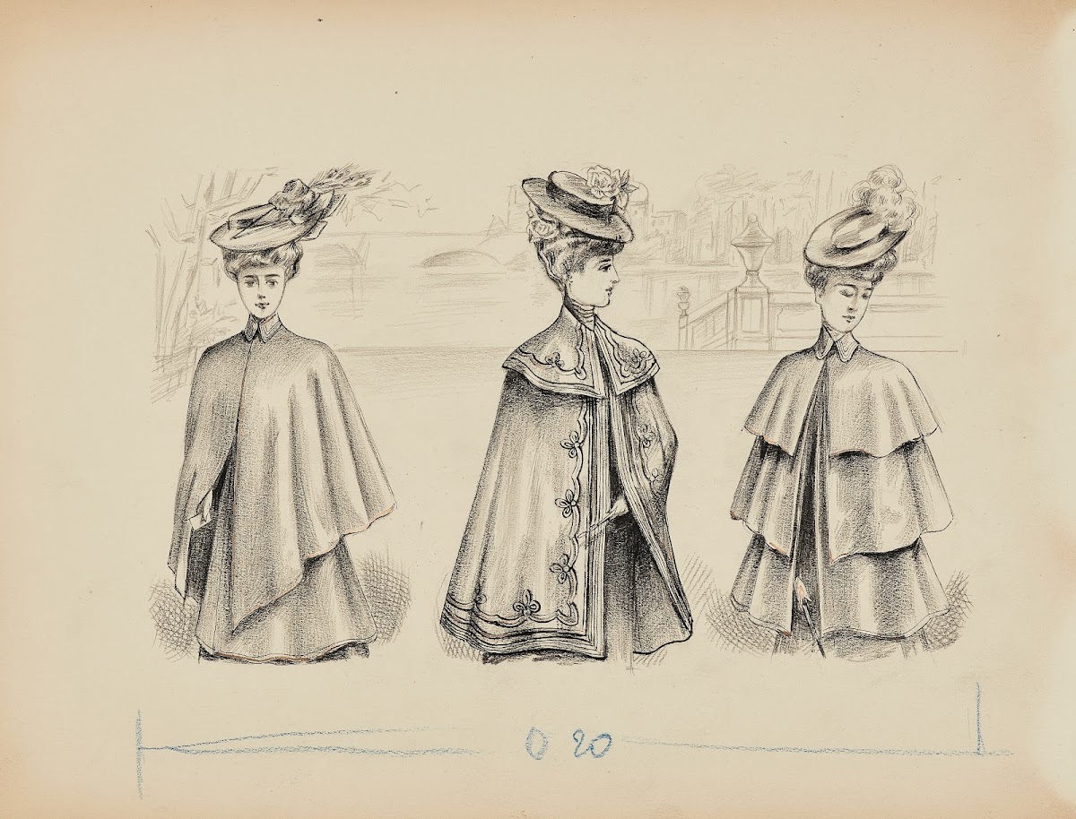 Dessin de mode 1900 1905