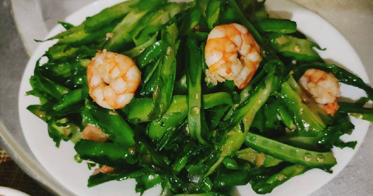 Đậu rồng(đậu khế) xào tôm nõn