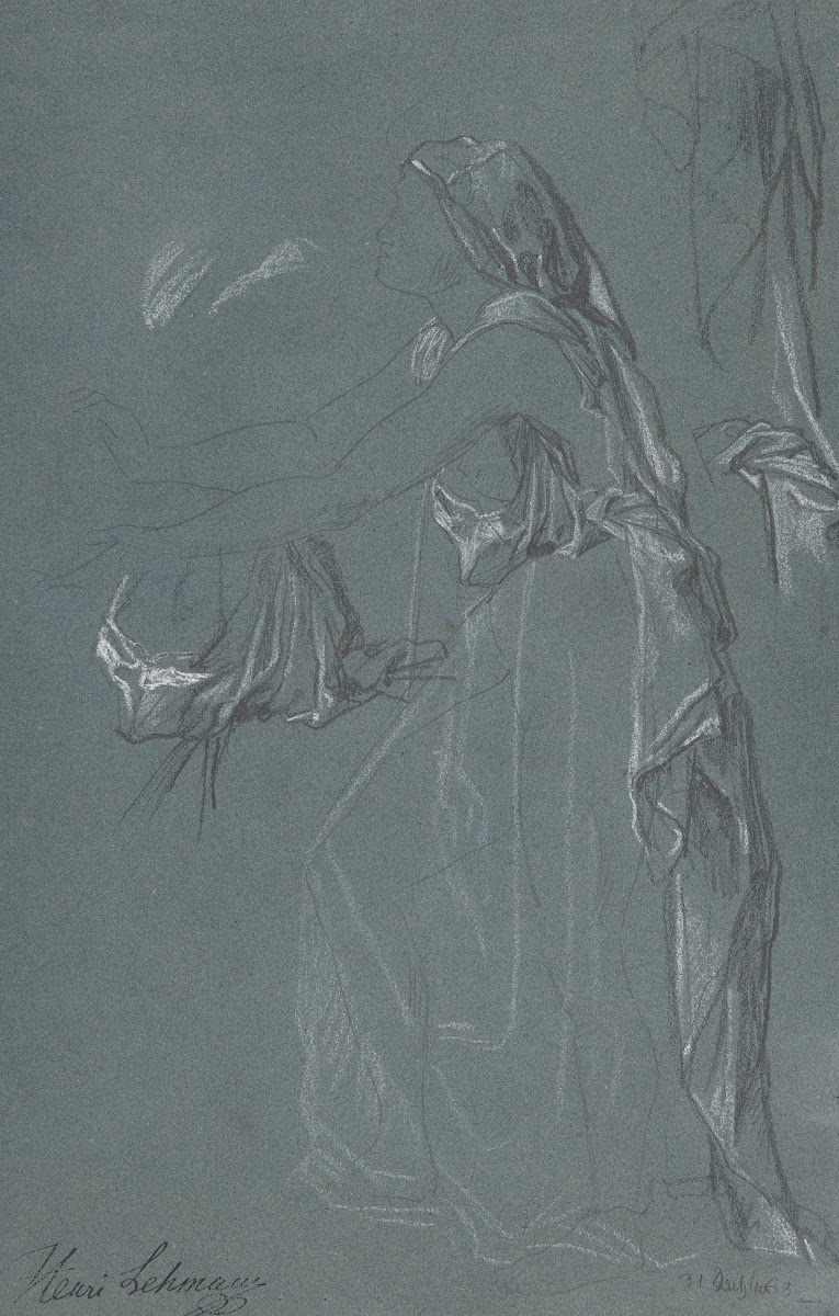 Study for the figure of Sarah in the now lost paintingTobias Brings His Bride Sa