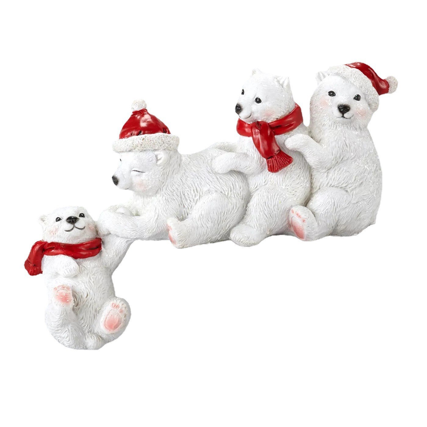 Dekorative Weihnachtsfigur aus Kunstharz