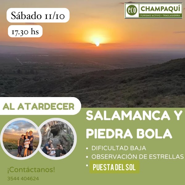 SENDERO SALAMANCA Y PIEDRA BOLA AL ATARDECER