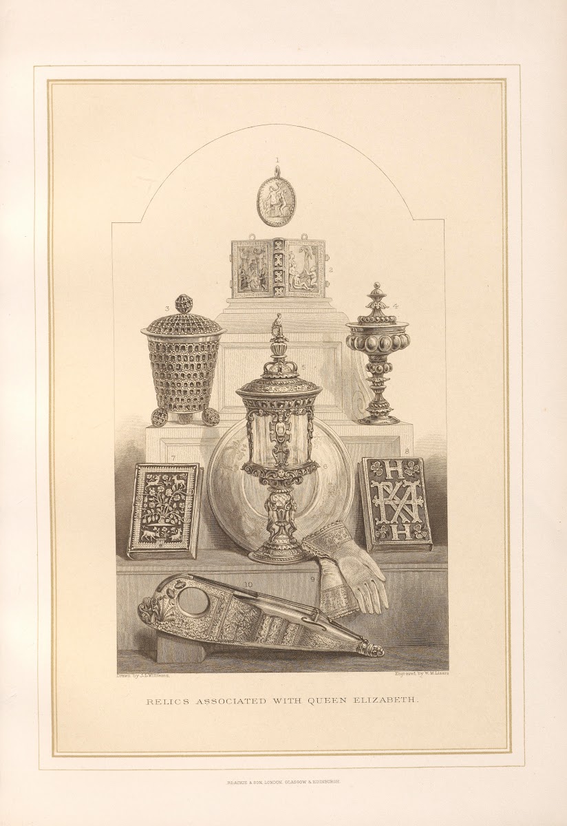 Relics associated with Queen Elizabeth 19th century