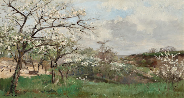 Arbres en fleurs 1891