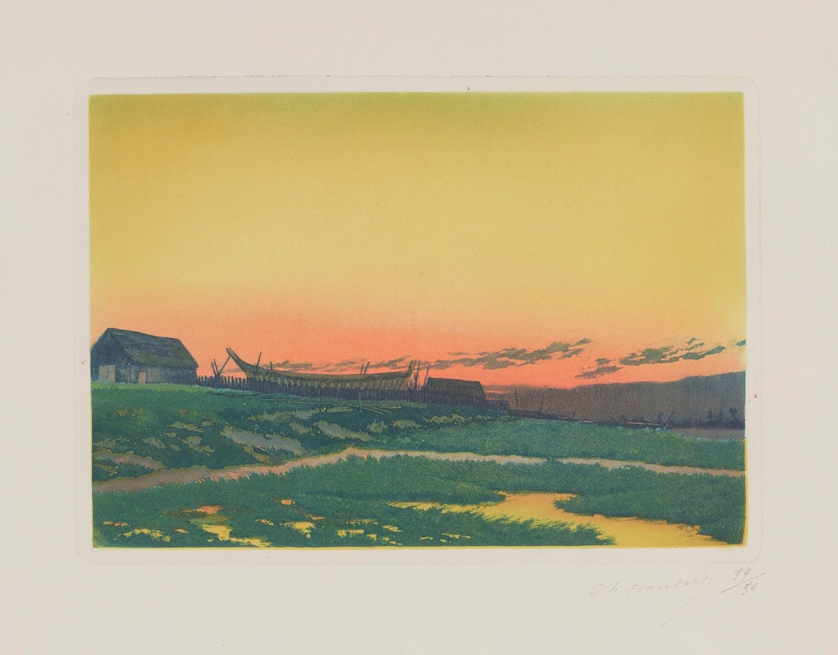 Sur la Bresle au Tréport 1898