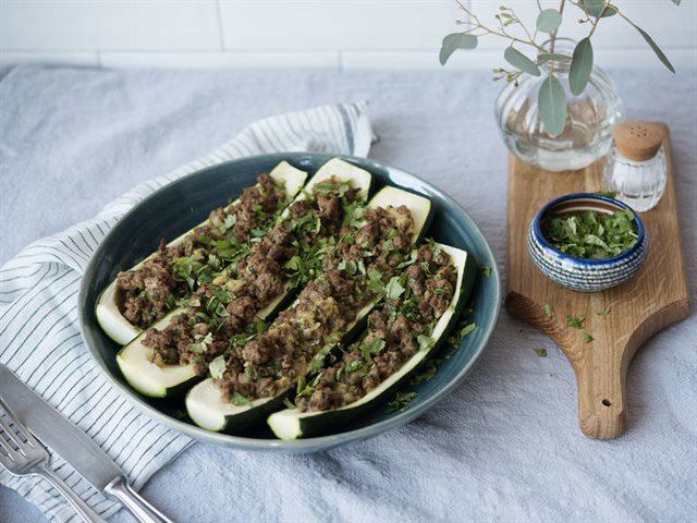 Bí Ngòi Nhồi Thịt Bò Nướng