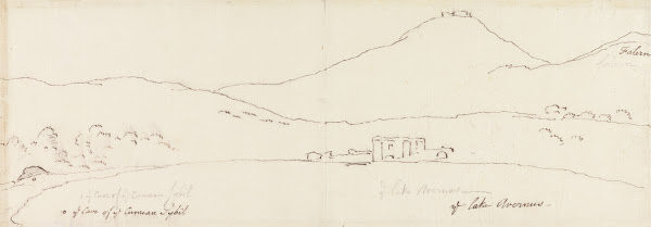 The Cave of the Cumean Sybil on the Shore of the Lake Avernus between 1740 and 1