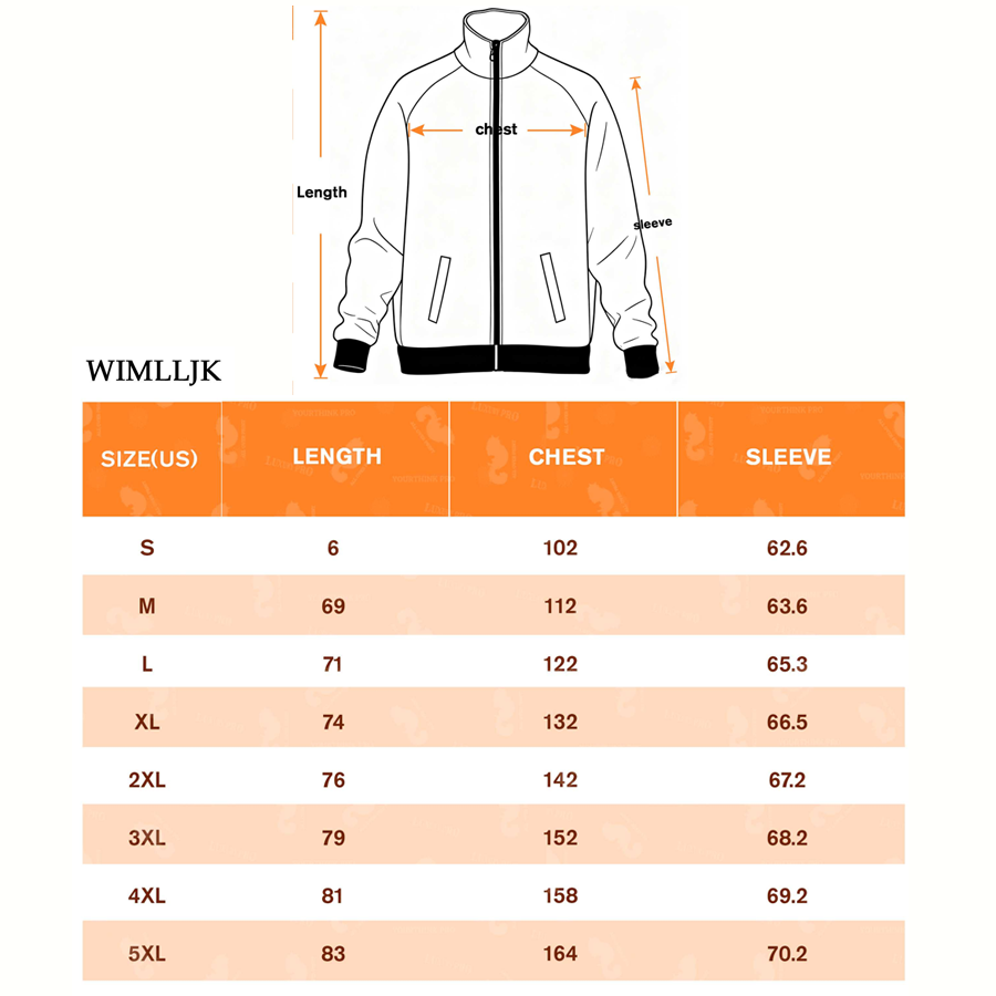 AOP Zipper Stand Collar Jacket