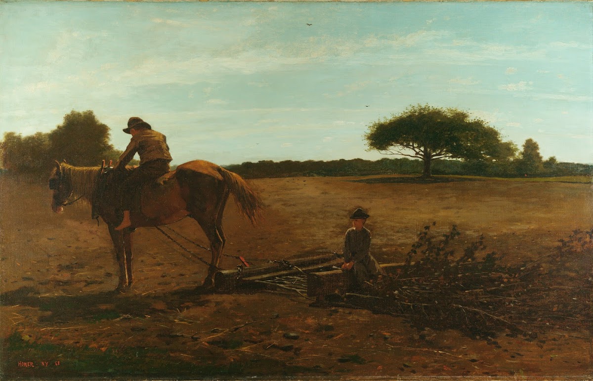The Brush Harrow Spring Time 1865