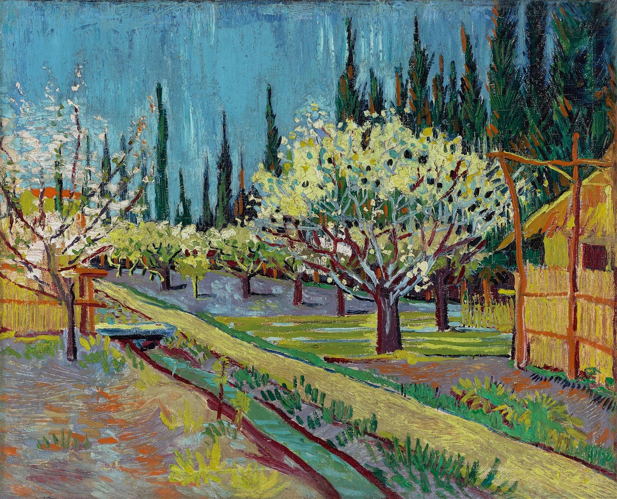 Orchard Bordered byCypresses 1888