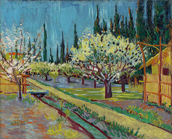 Orchard Bordered byCypresses 1888