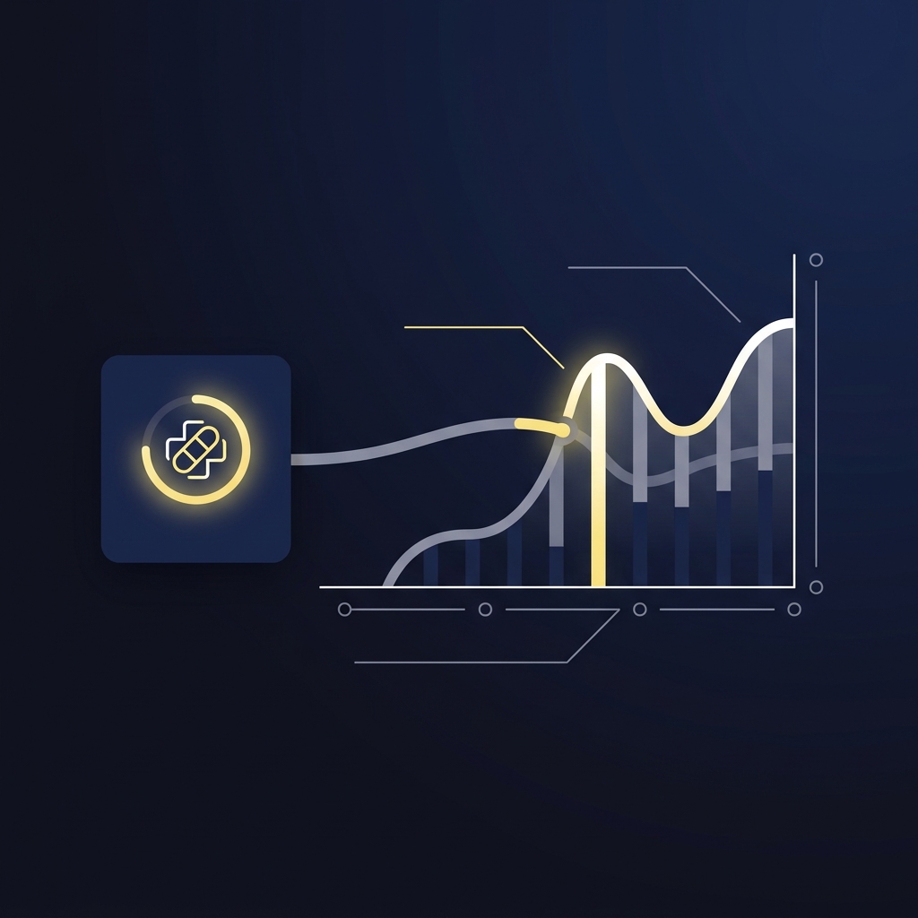 Minimalist 2D vector showing an injury report update pushing a moneyline chart with timing markers and clean Funded Plays color palette How NBA Moneyline Markets Work
