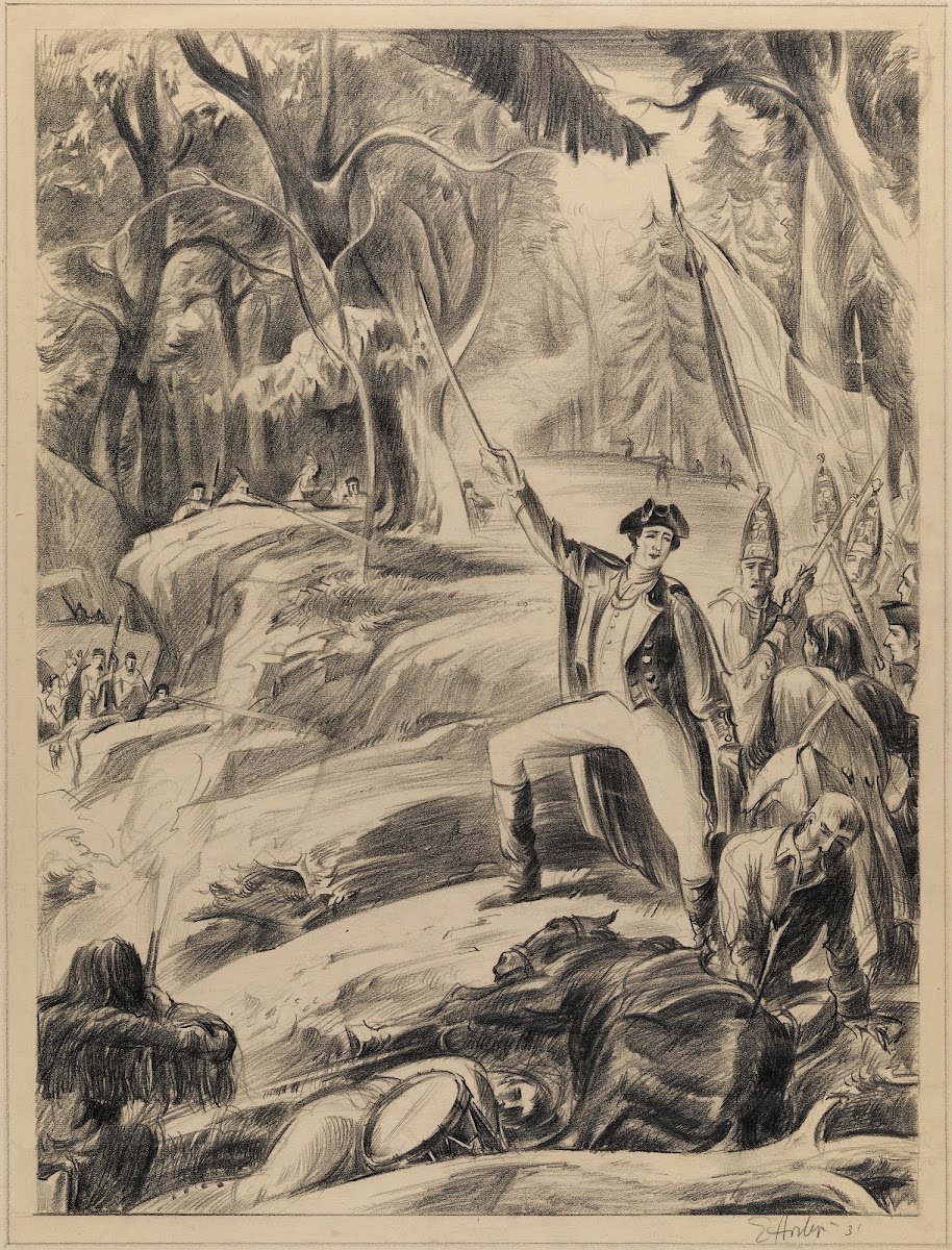 Washington at Braddocks Defeat 1931