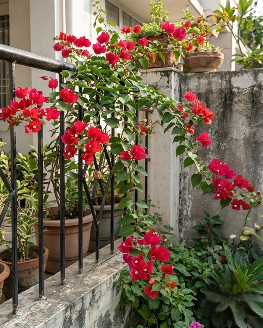 Imported Cendai Red Bougainvillea Plant — view 4