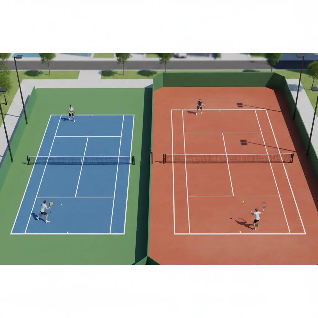 perbedaan lapangan pickleball dan lapangan tenis