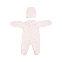 Набор детский Twins Softie (человечек,шапка) интерлок (2 эл) 56р розовый