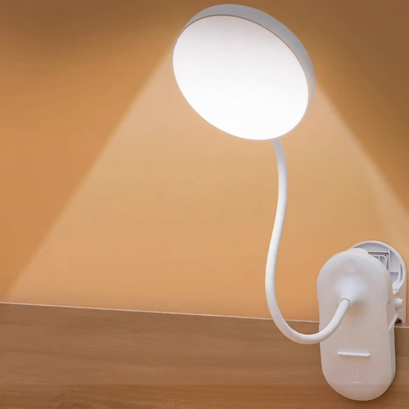 Rechargeable LED Clip Light for Study and Reading