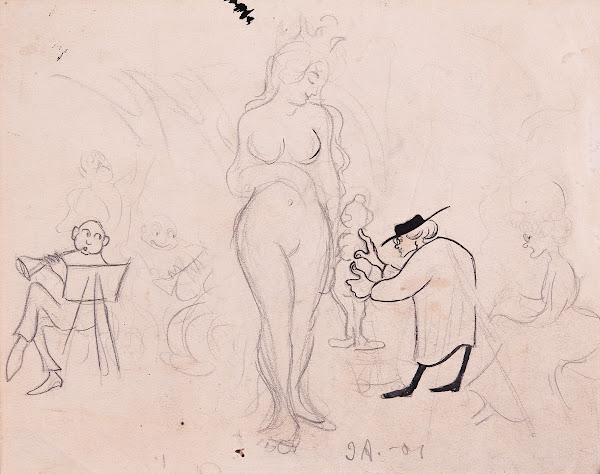 Gerhard Henning Sculpting 1901