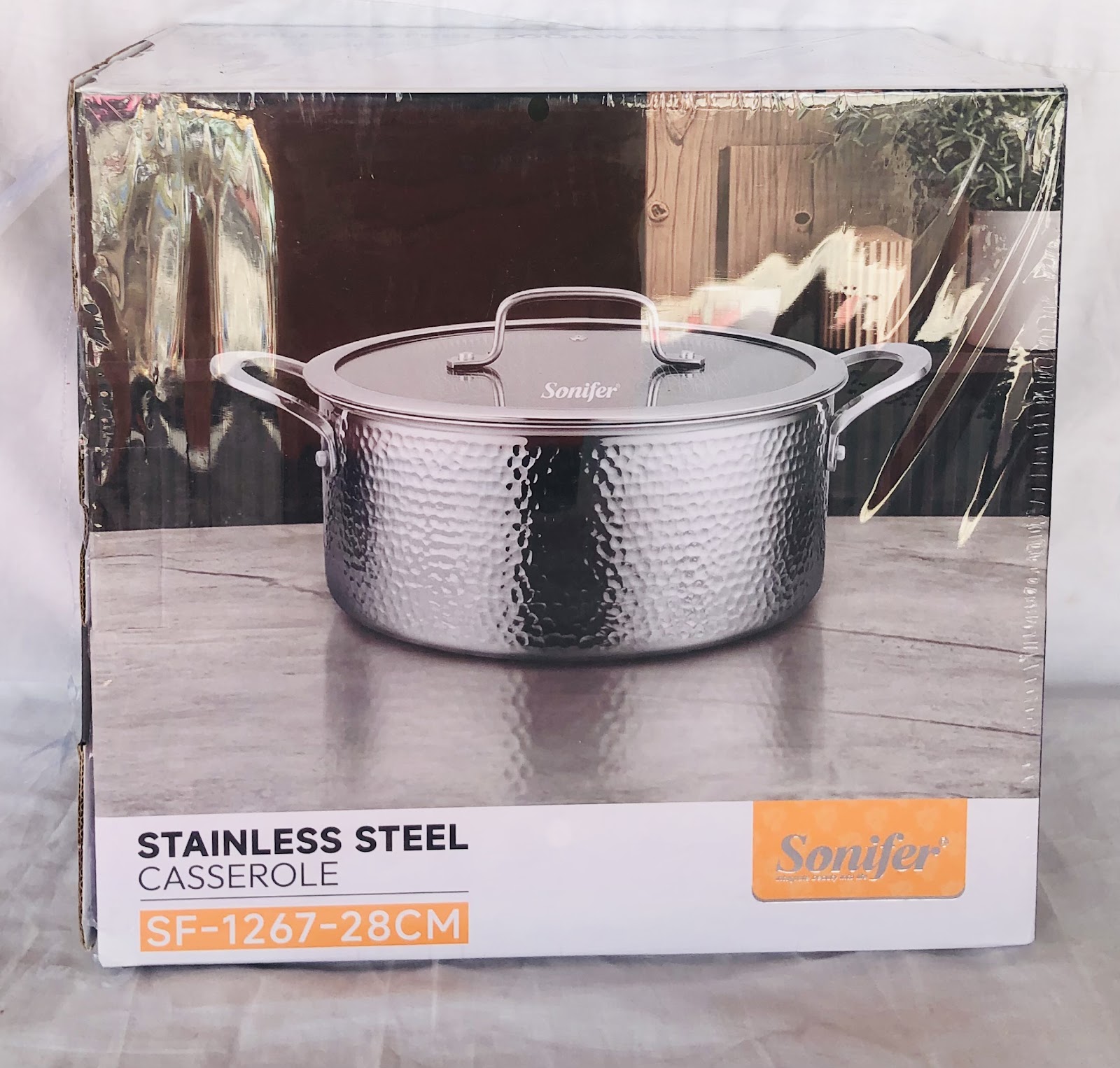 Stainless steel casserole (SF-1267) 28cm