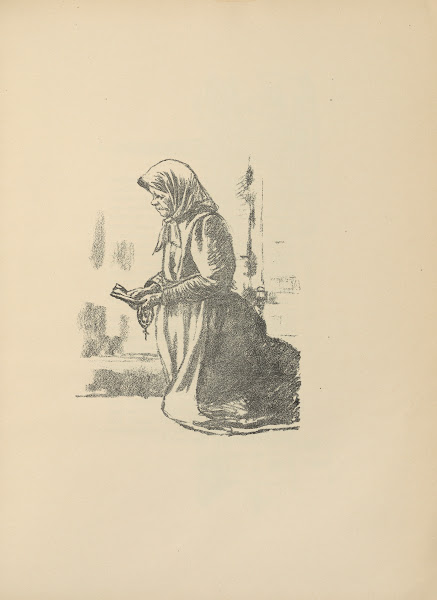 Alte Litauerin im Gest 1916