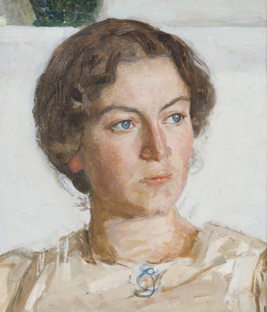 Portrait of Bodil Faber artist Viggo Johansens daughter 1905