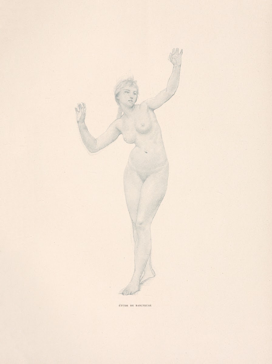 Ètude de baigneuse 19th century