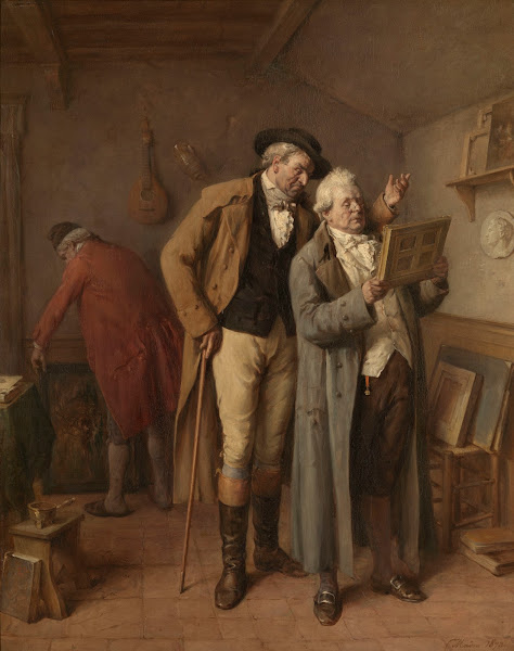 At the Art Dealer 1873