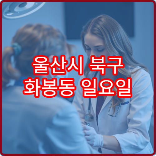 울산시 북구 화봉동 일요일 정신건강의학과 진료 가능한 병원 상담 안내