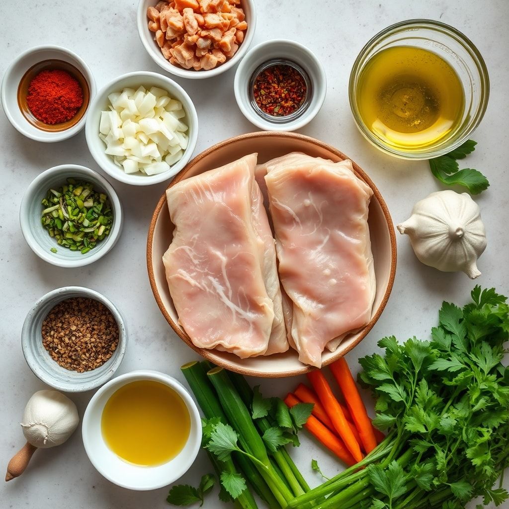 Ingredients for Steamed Pork Dumpling Lasagna Recipe with Ginger Scallion Oil – Easy Weeknight Comfort