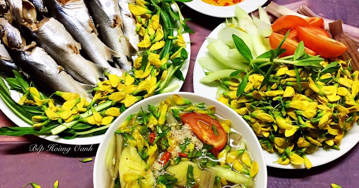 Canh Chua Cá Úc Nấu Bông Điên Điển