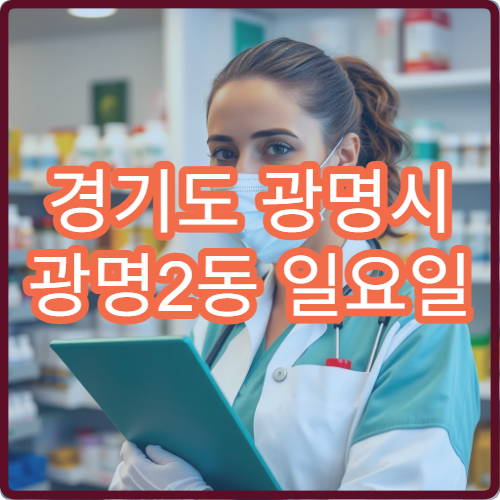 경기도 광명시 광명2동 일요일 영업 중인 당직 약국 찾기