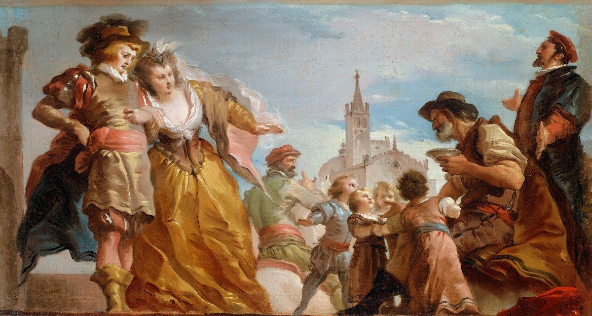 The Meeting of Gautier Count of Antwerp and his Daughter Violante c 1787