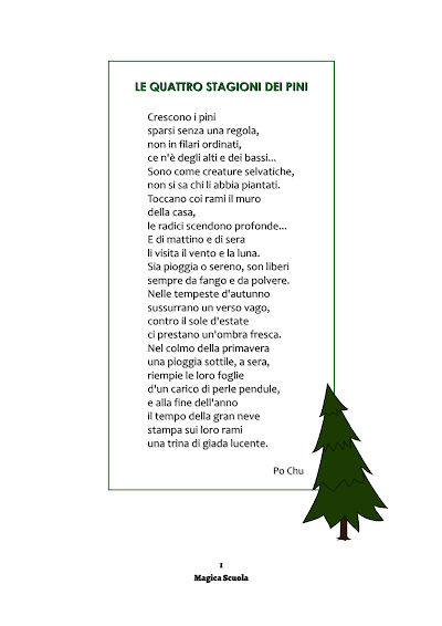 Anteprima della prima pagina: Analizzare una poesia-Le quattro stagioni dei pini