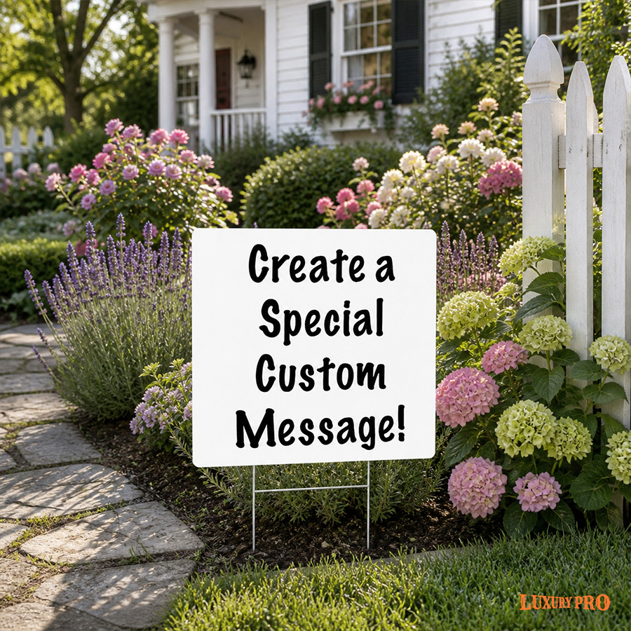 Rectangular Yard Sign