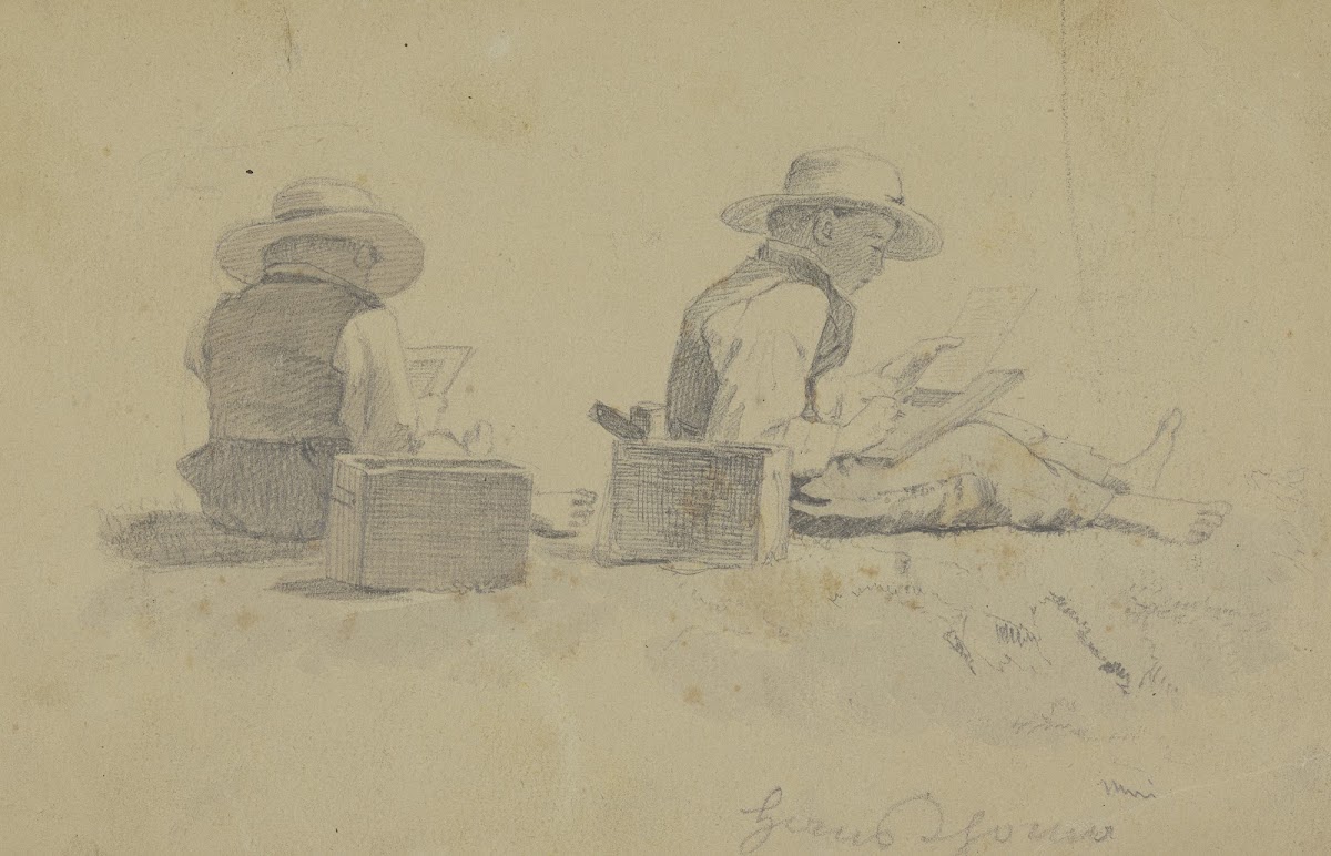 Studien zum Gemälde Nach der Schule Anfänge der Kunst 1873
